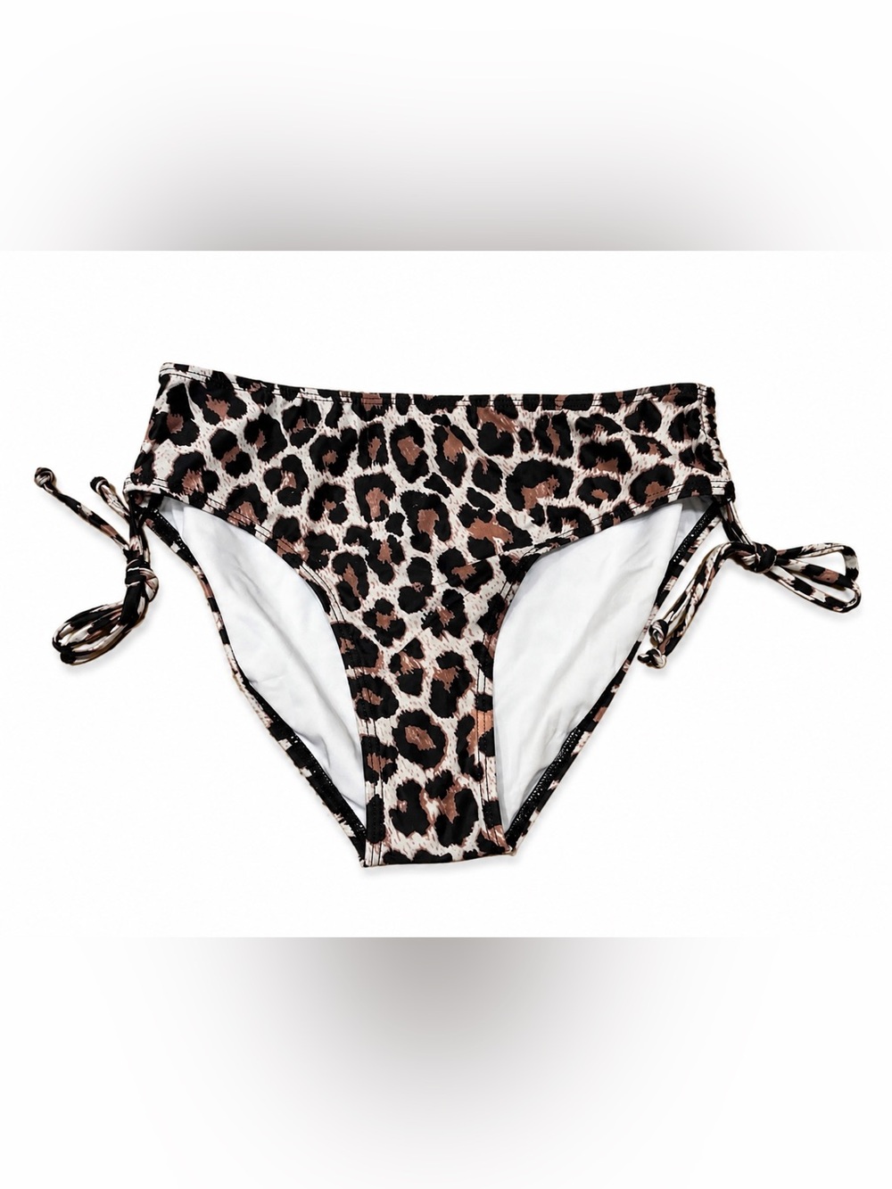 Beachsissi Leopard Print High Waist Bikini Bottoms – Size Medium